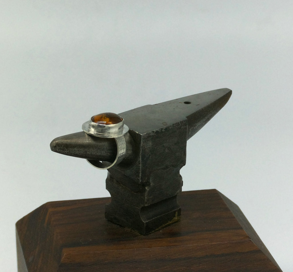 Baltic Amber Nest Sterling Silver Ring size 6 US