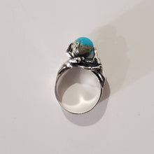 Load image into Gallery viewer, Hand in Hand Turquoise Ring size 6.5