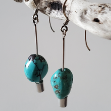 Load image into Gallery viewer, Turquoise Danglers
