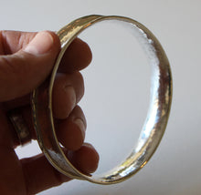 Load image into Gallery viewer, Large Bangle or Arm Ring Argentium Silver