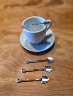 Shovel Espresso Spoon Set Bent Handels