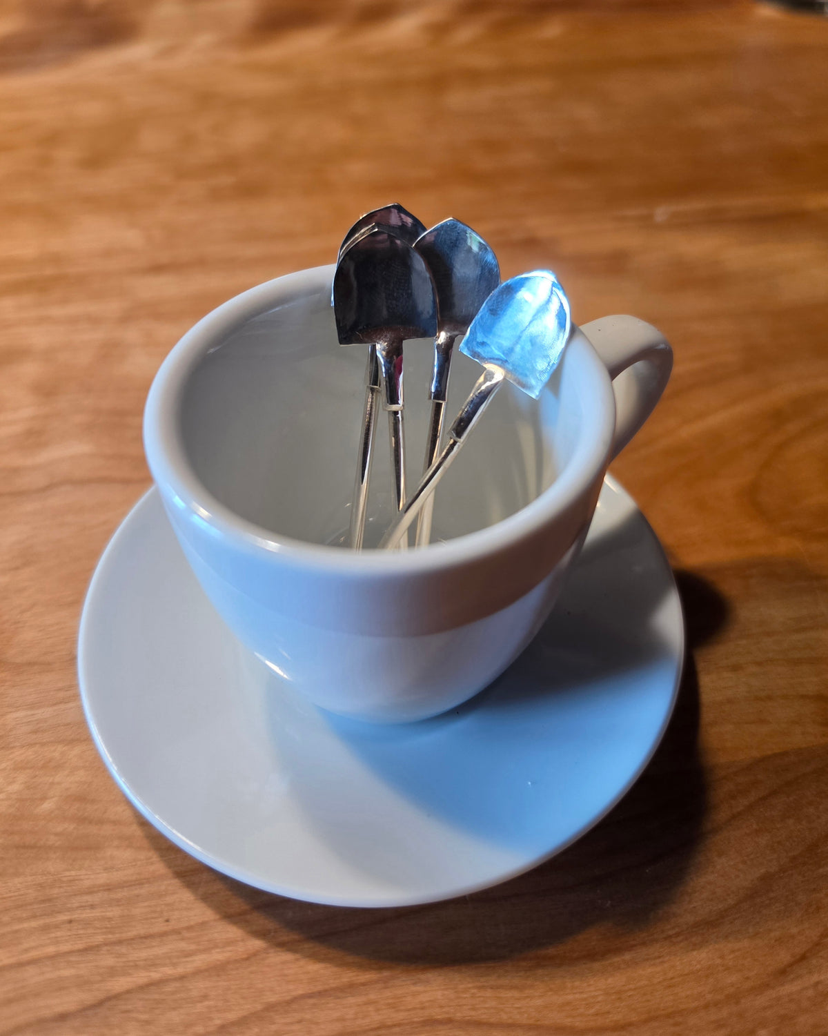 Shovel Espresso Spoon Set Bent Handels