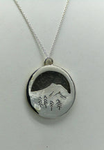 Mount Monadnock Layered Silver Pendant