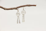 Spiral Paddle Earrings