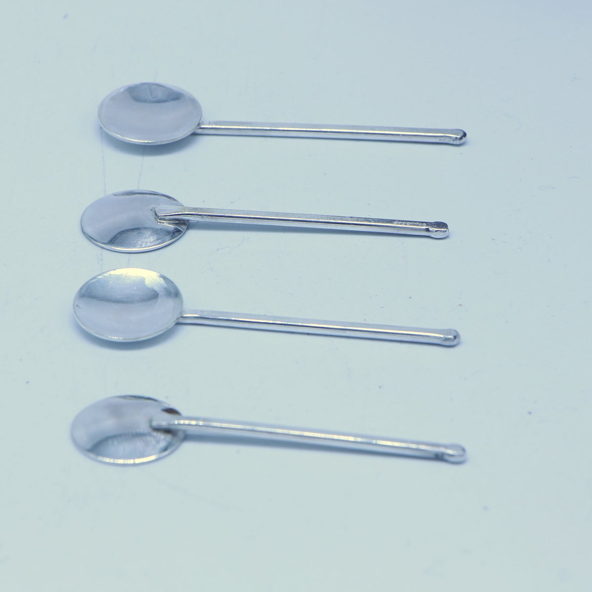 Circle Espresso Spoon Set — Sterling Silver