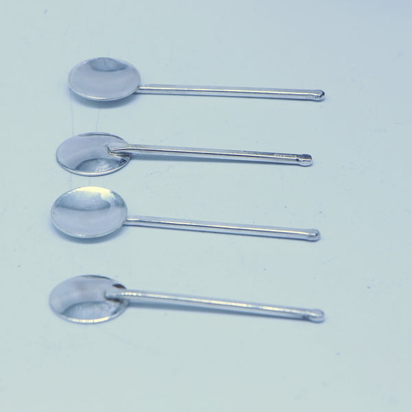 Circle Espresso Spoon Set — Sterling Silver