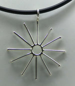 Starburst Pendant in Sterling Silver