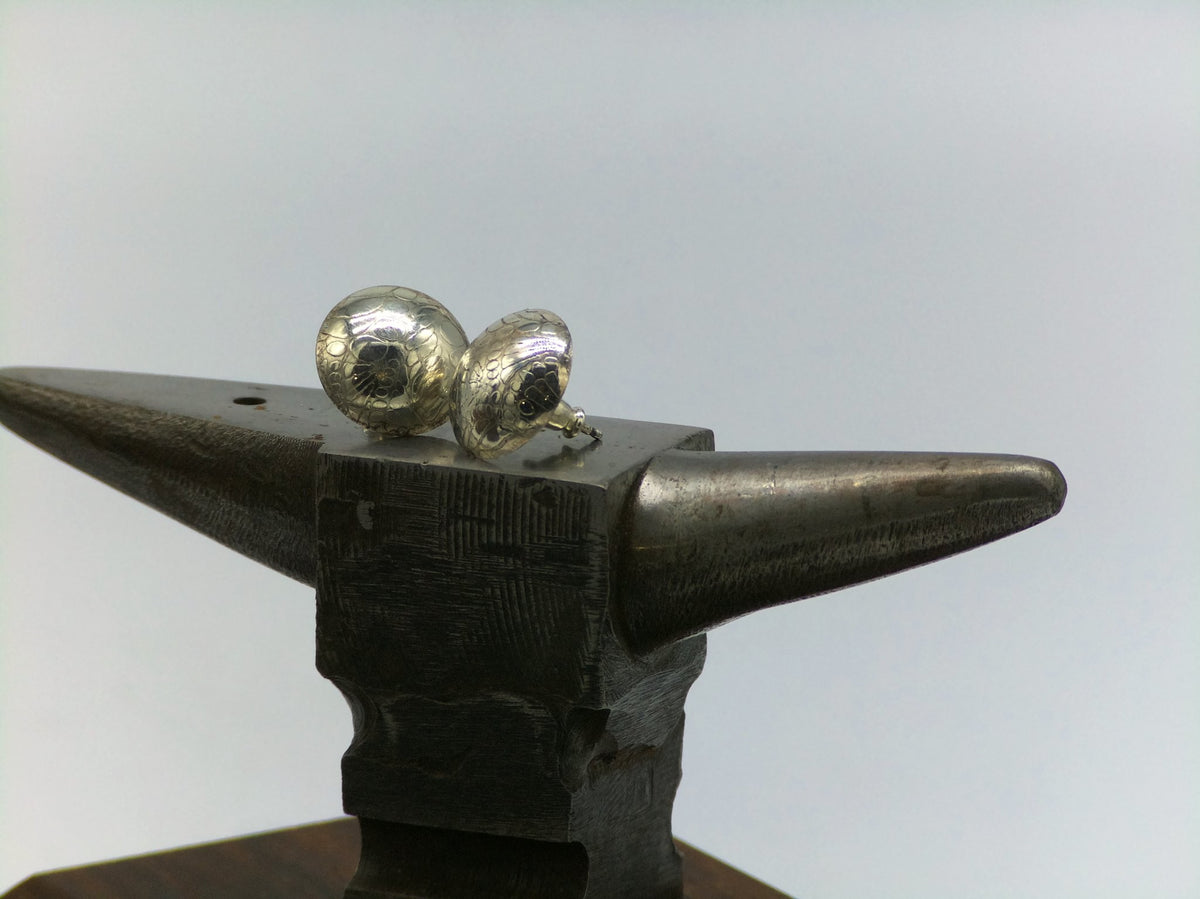 Sphere Stud Earrings — Sterling Silver