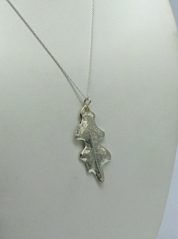 Oak Leaf Sterling Silver Pendant