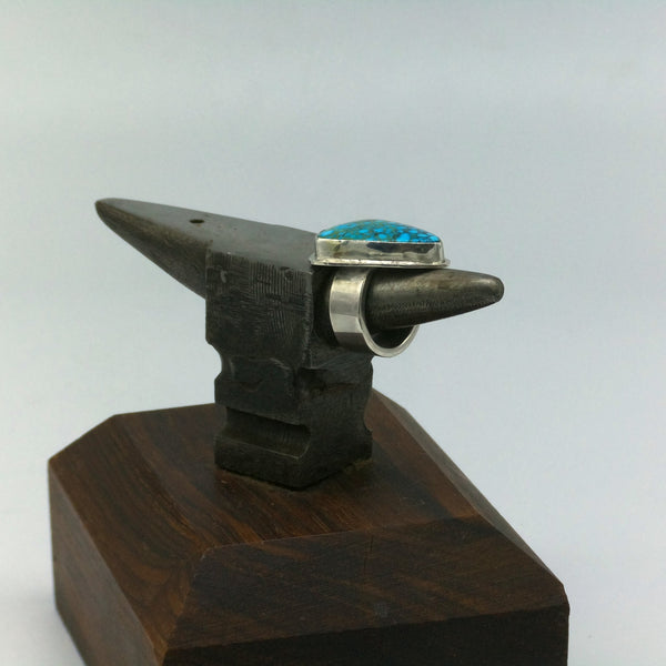 Turquoise Mesa Statement Ring  size 6.5 US