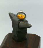 Baltic Amber Nest Sterling Silver Ring size 6 US