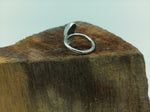Crescent Dome Fine Silver Ring US Size 7.5