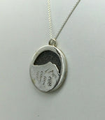 Mount Monadnock Layered Silver Pendant