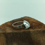 Dome Ring with Folded Plane size US 8.5