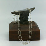 Elongated Oval Link Sterling Silver Chain