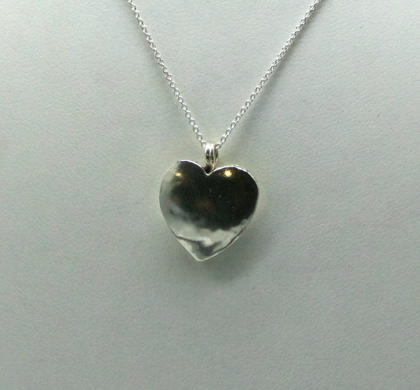 Puffed Heart Sterling Silver Pendant