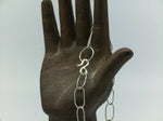 Elongated Oval Link Sterling Silver Chain