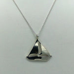 Sterling Silver Sailboat Pendant Necklace