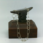 Elongated Oval Link Sterling Silver Chain