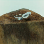 Dome Ring with Folded Plane size US 8.5
