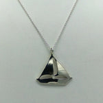 Sterling Silver Sailboat Pendant Necklace