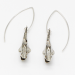 Sterling Silver Great White Shark Earrings