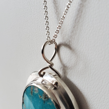 Load image into Gallery viewer, Campitos Waterweb  Turquoise Sterling Silver Statement Necklace
