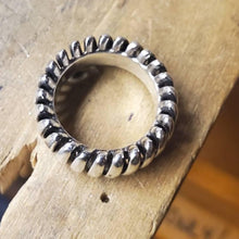 Load image into Gallery viewer, Sterling Silver endless loop ring.
